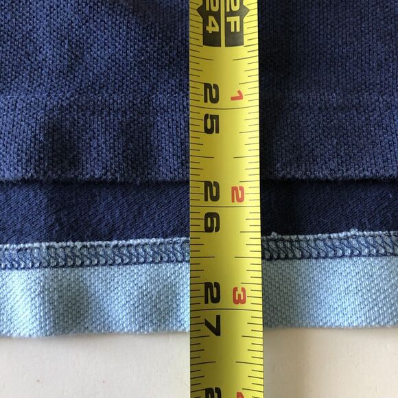 Lands End Mens Collared Short Sleeve Polo Shirt Multicolor Striped Size Large - Picture 7 of 13